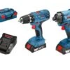 Bosch 06019G5101 18V Li-Ion Accu Boor-/schroefmachine (GSR 18V-21) & Slagschroevendraaier (GDR 18V-160) Combiset (2x 2,0Ah Accu) In L-boxx