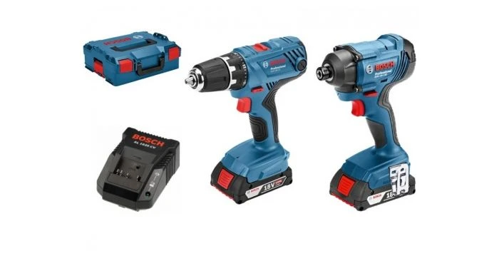 Bosch 06019G5101 18V Li-Ion Accu Boor-/schroefmachine (GSR 18V-21) & Slagschroevendraaier (GDR 18V-160) Combiset (2x 2,0Ah Accu) In L-boxx 1 Bosch 06019G5101 18V Li-Ion Accu Boor-/schroefmachine (GSR 18V-21) & Slagschroevendraaier (GDR 18V-160) Combiset (2x 2,0Ah Accu) In L-boxx