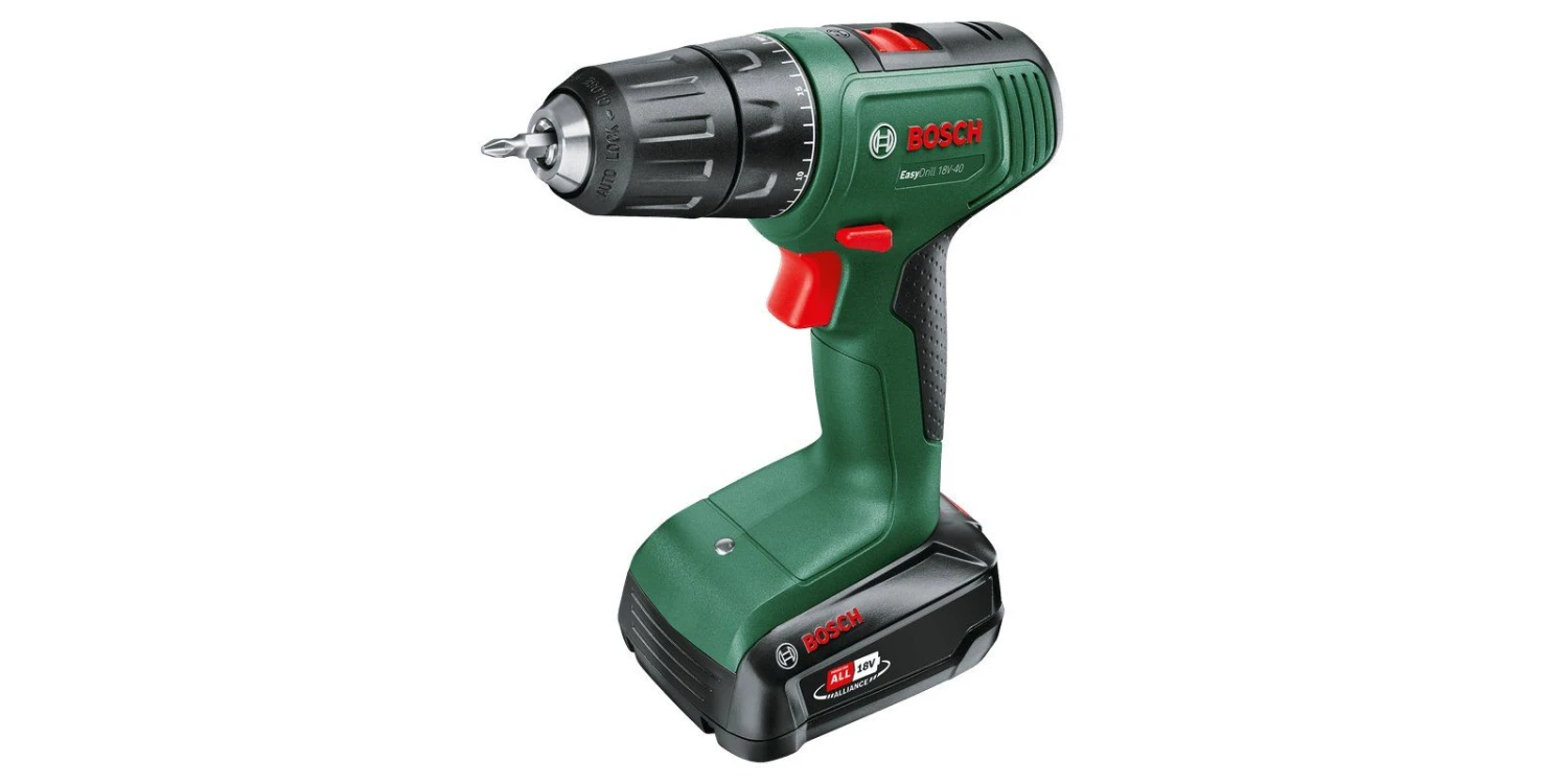 Bosch EasyDrill 18V-40 18V Li-ion Accu Schroefboormachine Set (1x2.0Ah) In Koffer - 06039D8004 1 Bosch EasyDrill 18V-40 18V Li-ion Accu Schroefboormachine Set (1x2.0Ah) In Koffer - 06039D8004