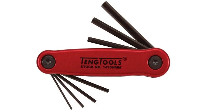 Teng Tools 1476NMM1 7-delige Inbussleutelset - 2,5-10mm 1 Teng Tools 1476NMM1 7-delige Inbussleutelset - 2,5-10mm