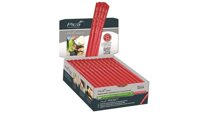 Pica 540/24-100 Timmermanspotlood - 240mm - Grafiet (100st.) 1 Pica 540/24-100 Timmermanspotlood - 240mm - Grafiet (100st.)