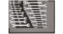 Gedore RED R22350006 22-delige Ringratel-steeksleutelset - 6-22mm - 3301687