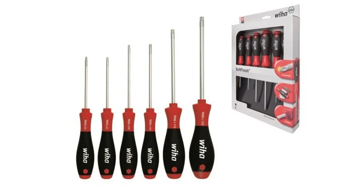 Wiha 362TR K6 SoftFinish TORX Tamper Resistant-Schroevendraaierset - 6 Delig - 24506 1 Wiha 362TR K6 SoftFinish TORX Tamper Resistant-Schroevendraaierset - 6 Delig - 24506