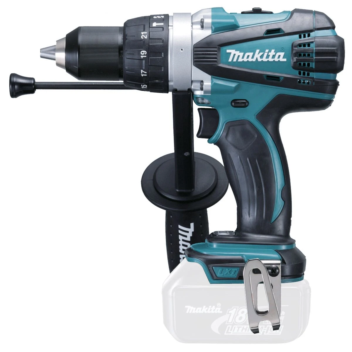 Makita DHP458RTJ 18V Li-Ion Accu Klopboor-/schroefmachine Set (2x 5.0Ah Accu) In Mbox 2 Makita DHP458RTJ 18V Li-Ion Accu Klopboor-/schroefmachine Set (2x 5.0Ah Accu) In Mbox - Afbeelding 2
