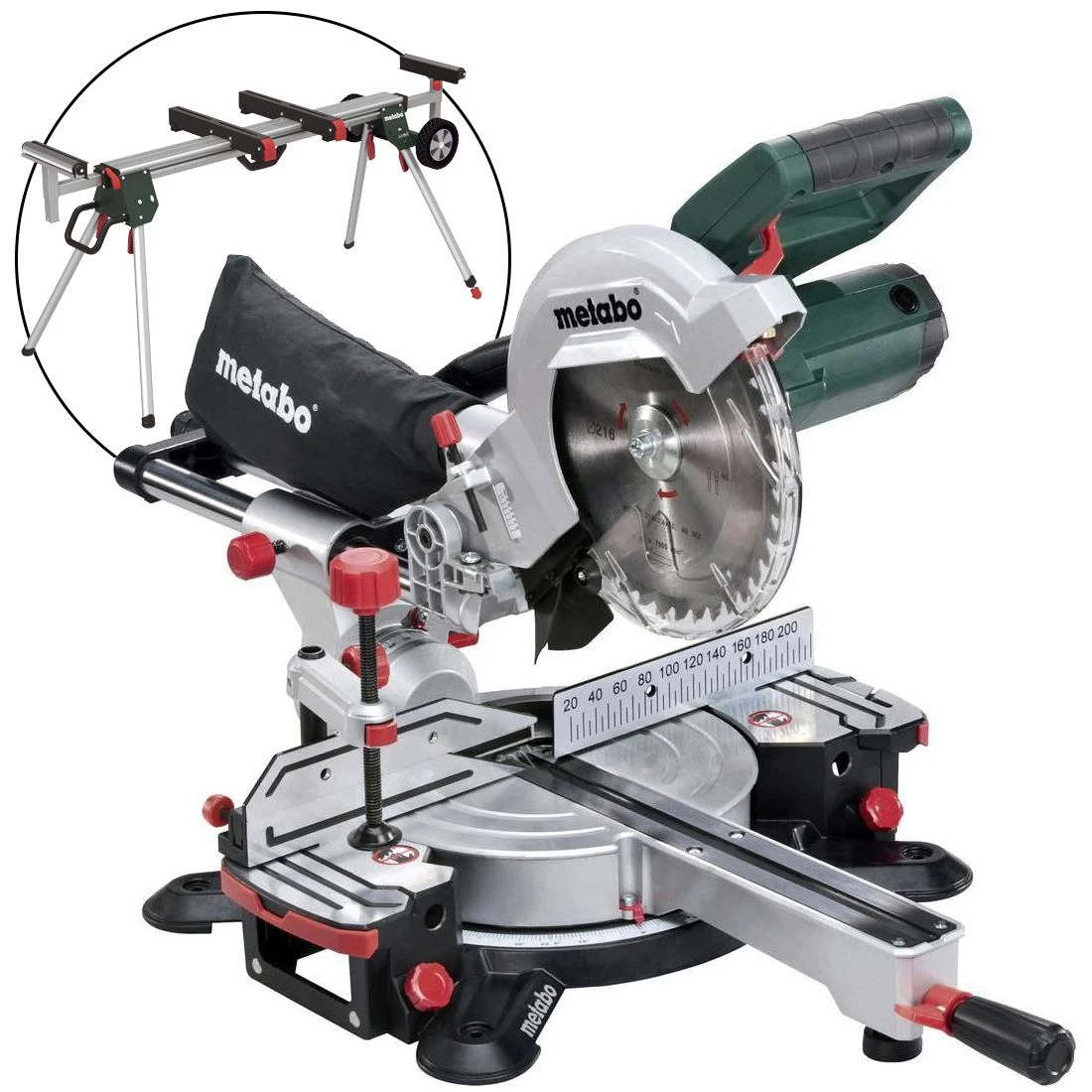 Metabo KGS 216 M Afkortzaag Incl. Onderstel (KSU 401) - 1500W - 216 X 30mm - 690858000 1 Metabo KGS 216 M Afkortzaag Incl. Onderstel (KSU 401) - 1500W - 216 X 30mm - 690858000