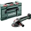 Metabo WVB 18 LT BL 11-115 Quick 18V Li-ion Accu Haakse Slijper Body In MetaBox - 115 Mm