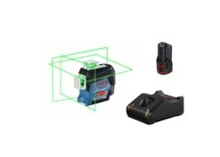 Bosch GLL 3-80 CG 12V Li-Ion Accu Kruislijnlaser Set (1x 2.0Ah Accu) In L-Boxx - Groen - 0601063T00
