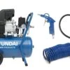 Hyundai 55801 Set 2 Compressor Inclusief Accessoireset - 8 Bar - 24L - 55801 + 55902