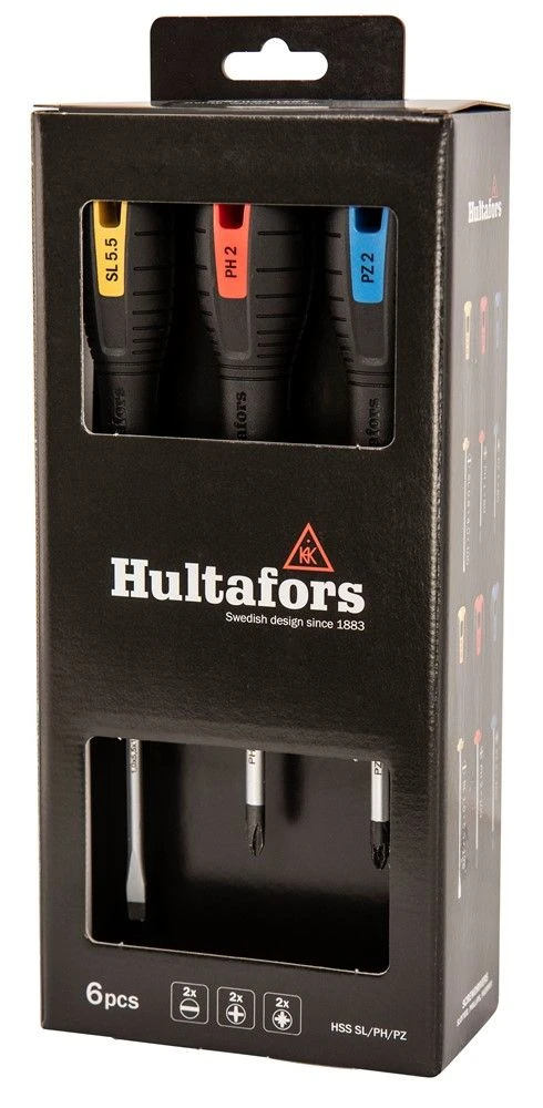 Hultafors HSS SL/PH/PZ Schroevendraaierset PH, PZ & SL - 6 Stuks - 444425 2 Hultafors HSS SL/PH/PZ Schroevendraaierset PH, PZ & SL - 6 Stuks - 444425 - Afbeelding 2