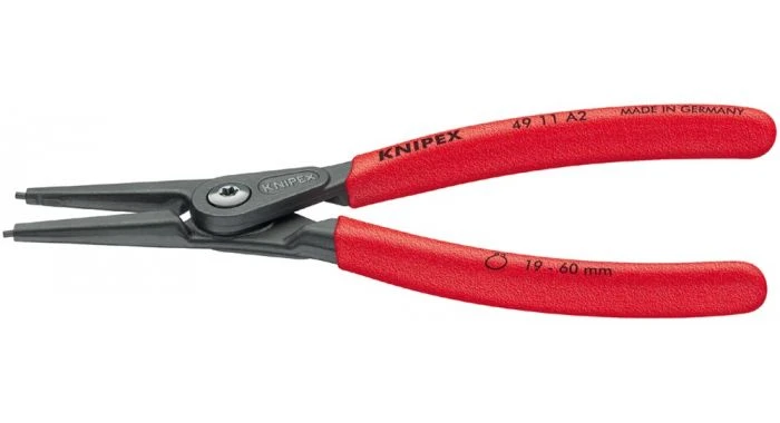 Knipex 4911A2 Precisie Borgveertang Voor Buitenringen - Assen - 19-60 X 180mm 1 Knipex 4911A2 Precisie Borgveertang Voor Buitenringen - Assen - 19-60 X 180mm