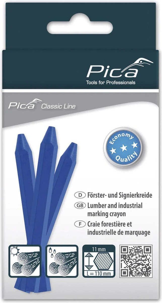 Pica 591/41 Markeerkrijt ECO 11x110mm Blauw - 12 Stuks 2 Pica 591/41 Markeerkrijt ECO 11x110mm Blauw - 12 Stuks - Afbeelding 2
