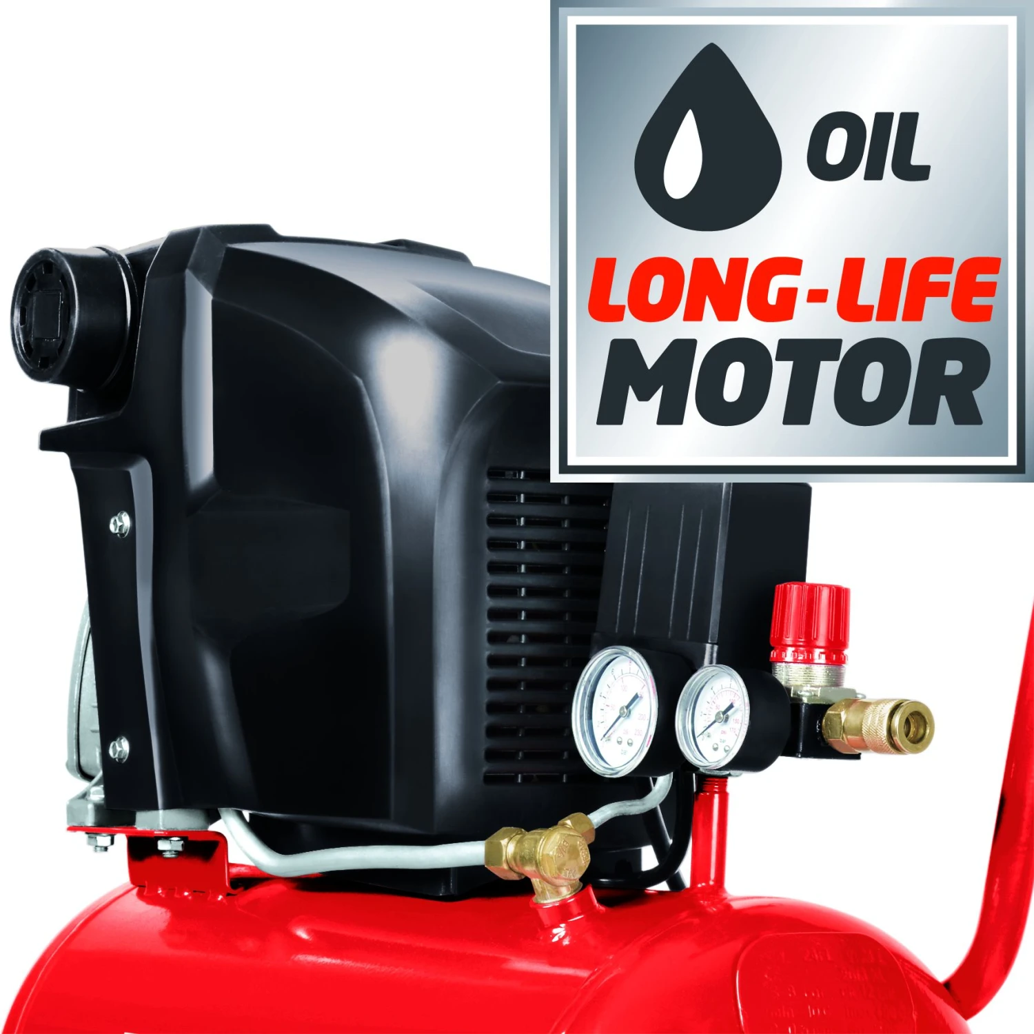 Einhell TE-AC 230/24 Compressor - 1500W - 8 Bar - 24L - 4010460 2 Einhell TE-AC 230/24 Compressor - 1500W - 8 Bar - 24L - 4010460 - Afbeelding 2