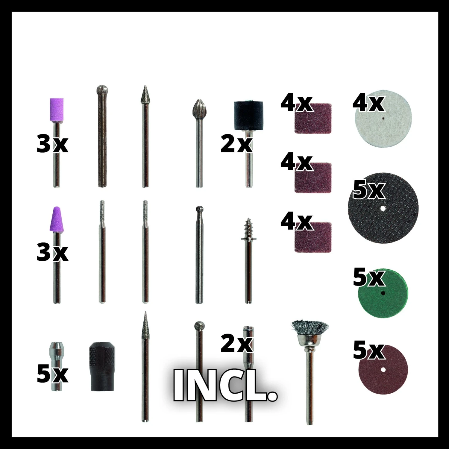 Einhell TE-MT 7,2V Li-Ion Accu Roterende Multitool Incl. Accessoireset - 32mm 11 Einhell TE-MT 7,2V Li-Ion Accu Roterende Multitool Incl. Accessoireset - 32mm - Afbeelding 11