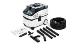 Festool CLEANTEC CT 15 E-Set Stofzuiger - Nat/Droog - 1200W + Festool 204308 Filterzakken (5st) -Makita || Bosch || Stanley Verkoop 2489a83ff1245f132ba6b3a9dbbd4867