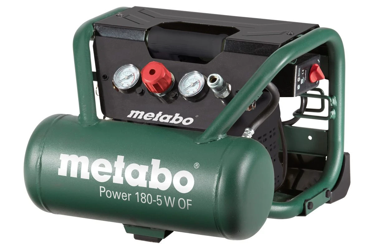Metabo Power 180-5 W OF Compressor - 1100W - 8 Bar - 5L - 75 L/min - 601531000 1 Metabo Power 180-5 W OF Compressor - 1100W - 8 Bar - 5L - 75 L/min - 601531000
