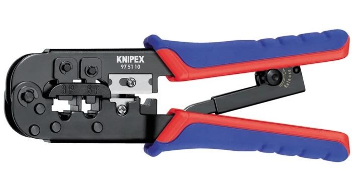 Knipex 975110 Krimptang Voor Westernstekkers - 190mm 1 Knipex 975110 Krimptang Voor Westernstekkers - 190mm