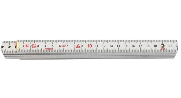 Sola HB 2/10W Duimstok - Hout - Wit - 2m - 53060601 1 Sola HB 2/10W Duimstok - Hout - Wit - 2m - 53060601