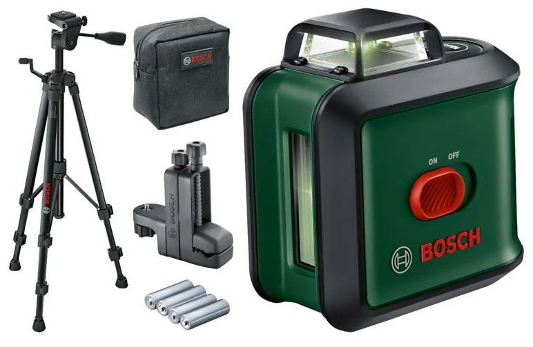 Bosch UniversalLevel 360 Premium Lijnlaser Set Incl. Statief In Opbergtas - Groen - 24m 1 Bosch UniversalLevel 360 Premium Lijnlaser Set Incl. Statief In Opbergtas - Groen - 24m