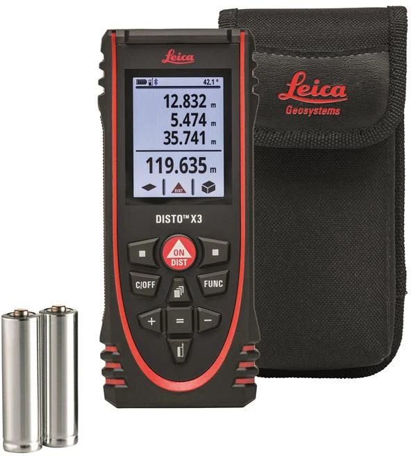 Leica Disto X3 Afstandsmeter In Tas - Bluetooth - 150m - 850833 1 Leica Disto X3 Afstandsmeter In Tas - Bluetooth - 150m - 850833