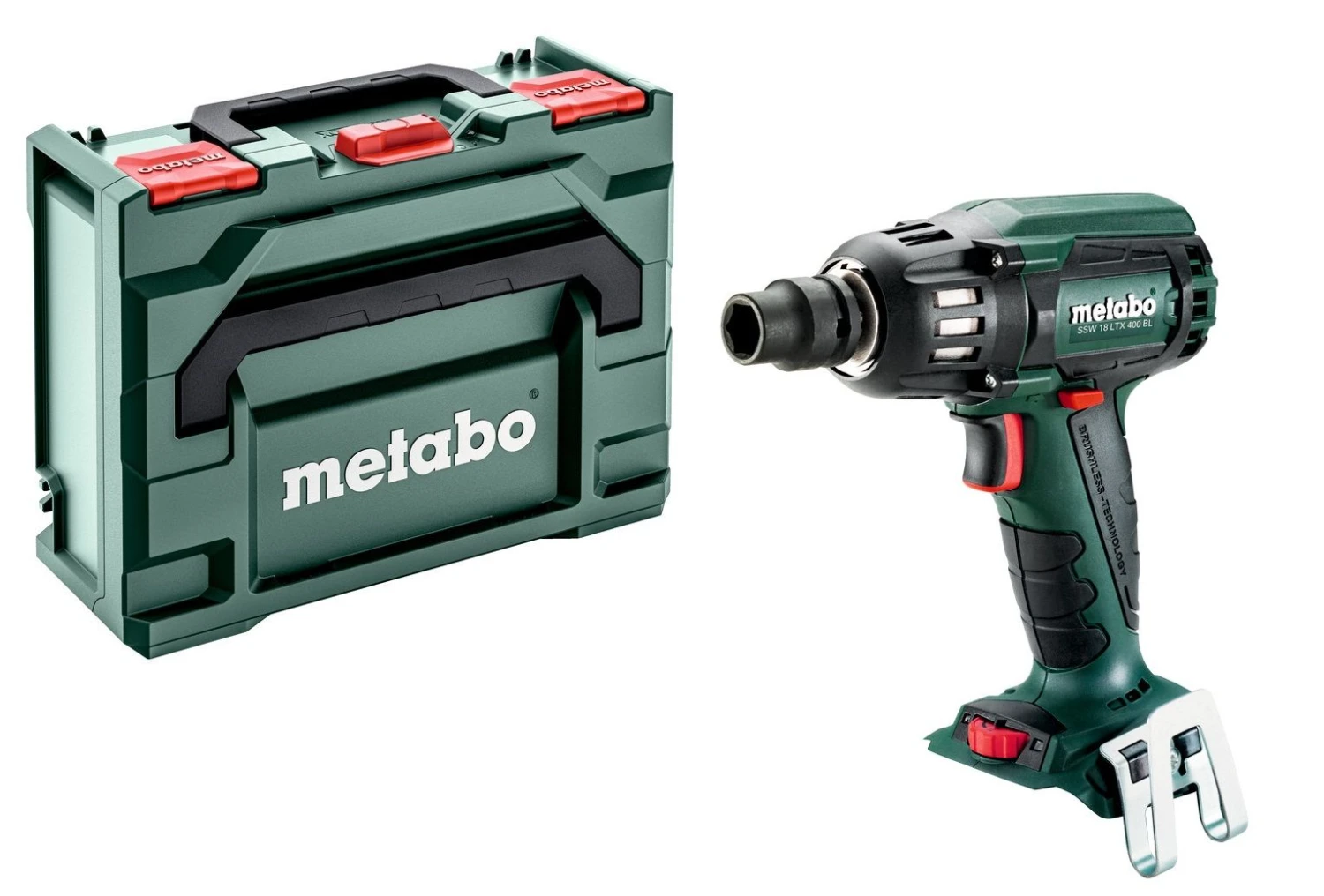 Metabo SSW 18 LTX 400 BL 18V Li-Ion Accu Slagmoersleutel Set (2x Li-Power 5.2Ah Accu) In MetaBOX - 400Nm - 1/2" - Koolborstelloos 2 Metabo SSW 18 LTX 400 BL 18V Li-Ion Accu Slagmoersleutel Set (2x Li-Power 5.2Ah Accu) In MetaBOX - 400Nm - 1/2" - Koolborstelloos - Afbeelding 2
