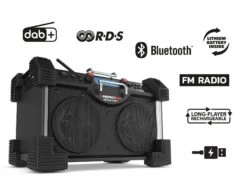 PerfectPro ROCKHART RH4 Bouwradio - FM RDS - DAB+ - Bluetooth - AUX In - Oplaadbaar (ingebouwde Lithium Accu) -Makita || Bosch || Stanley Verkoop 35345e851e6a2838bc8b3cf5dc19978b