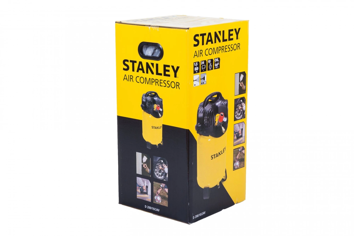Stanley 8117190STN598 D200/10/24V Compressor - Olievrij - 10bar - 1100W 4 Stanley 8117190STN598 D200/10/24V Compressor - Olievrij - 10bar - 1100W - Afbeelding 4