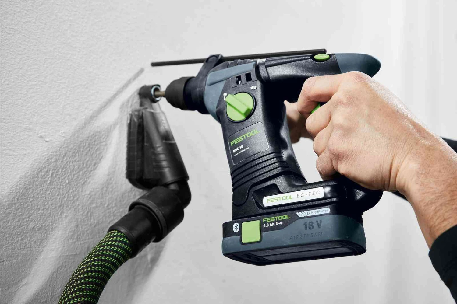 Festool BHC 18 HPC4,0 I-Plus 18V Li-Ion Accu Boorhamer Set (2x 4,0Ah) In Systainer - 1,8J - 68mm 4 Festool BHC 18 HPC4,0 I-Plus 18V Li-Ion Accu Boorhamer Set (2x 4,0Ah) In Systainer - 1,8J - 68mm - Afbeelding 4