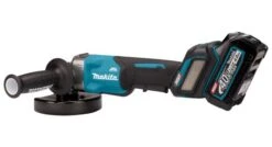 Makita GA032GM201 XGT 40V Max Li-ion Accu Haakse Slijper Set (2x 4,0Ah) In Mbox - 125mm - Koolborstelloos