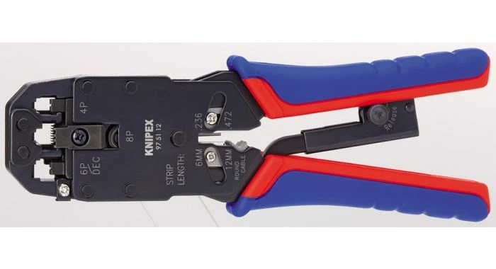 Knipex 975112 Krimptang Voor Westernstekkers - 200mm 1 Knipex 975112 Krimptang Voor Westernstekkers - 200mm