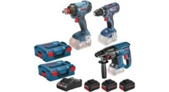 Bosch 3 Toolkit 18V Li-Ion Accu Combiset Set (3x 4,0Ah) In L-Boxx