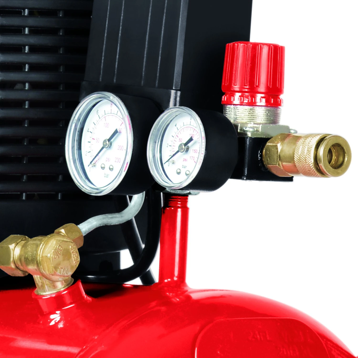 Einhell TE-AC 230/24 Compressor - 1500W - 8 Bar - 24L - 4010460 5 Einhell TE-AC 230/24 Compressor - 1500W - 8 Bar - 24L - 4010460 - Afbeelding 5