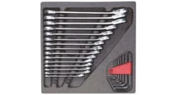 Gedore RED R22250001 24-delige Ringratel-steeksleutel + Haakse Stiftsleutelset