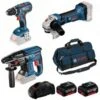 Bosch 3 Toolkit 18V Li-Ion Accu 3-delige Combiset (2x 5.0Ah Accu) In Tas - 0615990M0W