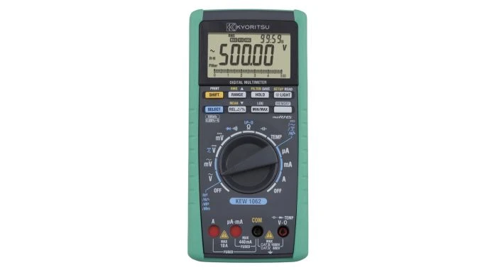 Kyoritsu 1062 Digitale True-RMS Multimeter Met Logfunctie - AC/DC 1000V & 10A - 010620001B 1 Kyoritsu 1062 Digitale True-RMS Multimeter Met Logfunctie - AC/DC 1000V & 10A - 010620001B