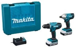Makita DK18A35X2 18V Li-Ion Accu Klopboor-/schroefmachine (DF488DZ) & Slagschroevendraaier (TD127DZ) Combiset (2x 2Ah) In Koffer