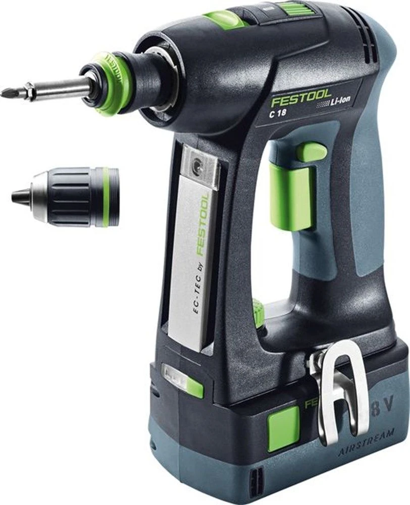 Festool C 18 HPC4,0 I-Plus 18V Li-Ion Accu Schroefboormachine Set (2x 4,0Ah) In Systainer - 45Nm - 40mm - Koolborstelloos - 576435 1 Festool C 18 HPC4,0 I-Plus 18V Li-Ion Accu Schroefboormachine Set (2x 4,0Ah) In Systainer - 45Nm - 40mm - Koolborstelloos - 576435