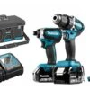 Makita DLX3090TX 18V Li-Ion Accu Boor-/schroefmachine (DDF484) & Slagschroevendraaier (DTD153) Combiset (2x 5.0Ah Accu) In Tas