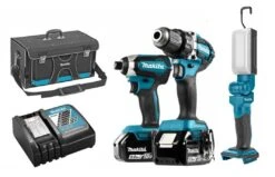 Makita DLX3090TX 18V Li-Ion Accu Boor-/schroefmachine (DDF484) & Slagschroevendraaier (DTD153) Combiset (2x 5.0Ah Accu) In Tas