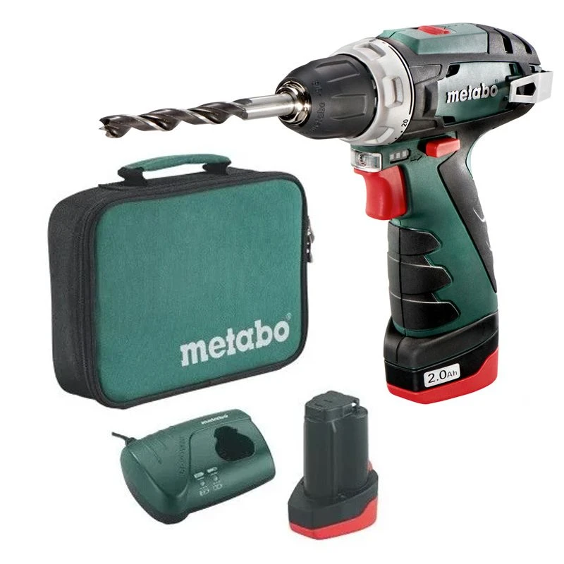 Metabo Powermaxx BS 12V Li-Ion Accu Boor-/schroefmachine Set (1x 2.0Ah Accu) In Tas - 600079500 1 Metabo Powermaxx BS 12V Li-Ion Accu Boor-/schroefmachine Set (1x 2.0Ah Accu) In Tas - 600079500