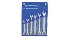 Silverline 633788 6-delige Vast Steek-/ringratelsleutelset - 8-17mm