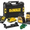 DeWALT DCE825D1G18 12V / 18V Li-ion XR Accu Zelfnivellerende 5 Punts Kruislijnlaser Set (1x 2.0Ah) In TSTAK Koffer - Groen