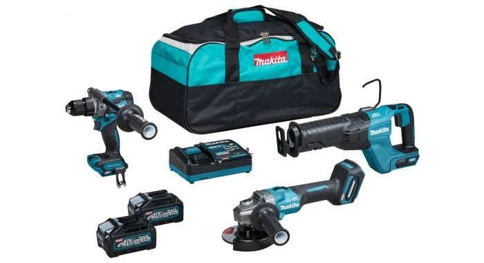 Makita DK0159G301 XGT 40V Max Li-ion Accu 3-delige Combiset (2x 4.0Ah Accu) In Tas 1 Makita DK0159G301 XGT 40V Max Li-ion Accu 3-delige Combiset (2x 4.0Ah Accu) In Tas