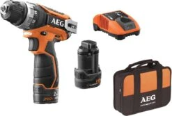 AEG BS12C2 12V Li-Ion Accu Schroef-/boormachine Set (2x 1,5Ah) In Tas - 4935448464