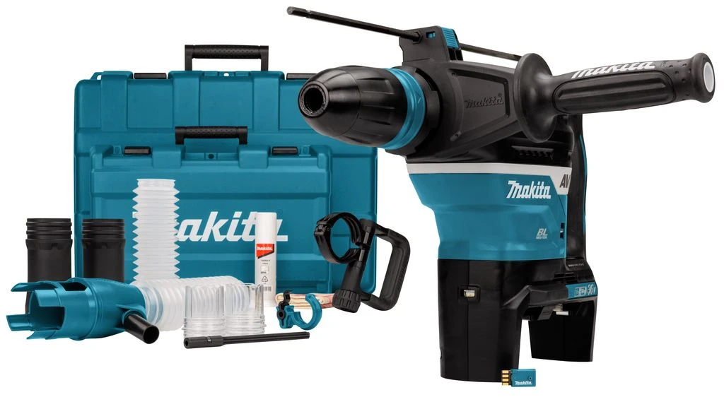 Makita DHR400ZUN1 36V (2x 18V) Li-Ion Accu SDS-Max Combihamer Body Incl. AWS In Koffer - 8J - 18-25mm 1 Makita DHR400ZUN1 36V (2x 18V) Li-Ion Accu SDS-Max Combihamer Body Incl. AWS In Koffer - 8J - 18-25mm