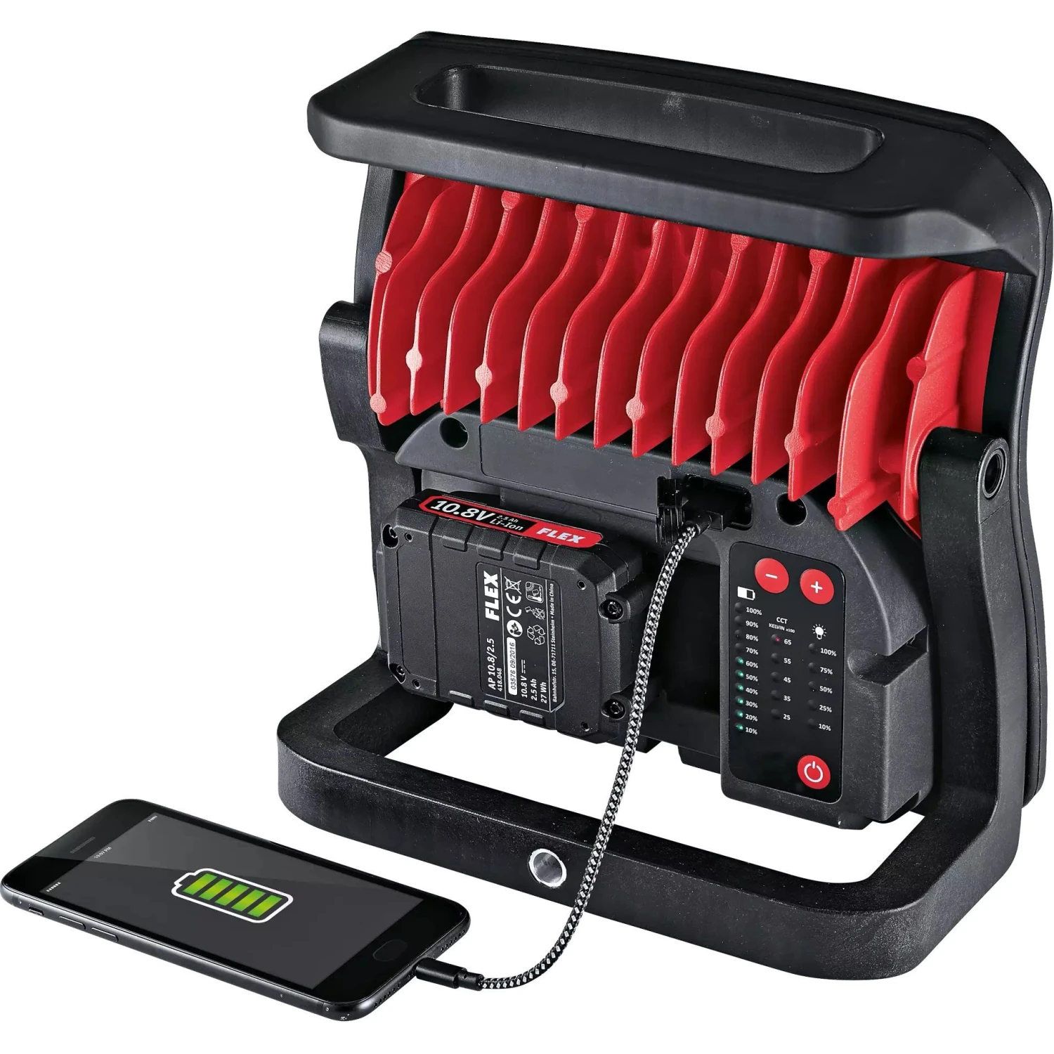 Flex DWL 2500 Li-ion Accu LED Lamp Full Spectrum Body - 10.8/18.0 10.8/18V 5 Flex DWL 2500 Li-ion Accu LED Lamp Full Spectrum Body - 10.8/18.0 10.8/18V - Afbeelding 5