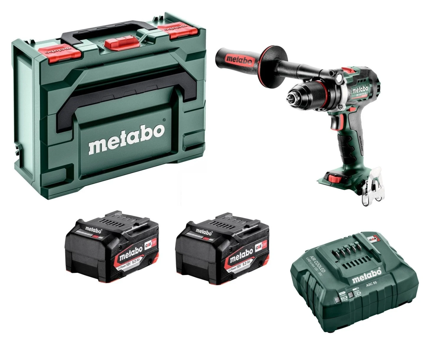 Metabo BS 18 LTX BL I 18V Li-ion Accu Boor-/schroefmachine Set (2 X Li-Power 5.2 Ah) In MetaBOX - Koolborstelloos - 602358650 1 Metabo BS 18 LTX BL I 18V Li-ion Accu Boor-/schroefmachine Set (2 X Li-Power 5.2 Ah) In MetaBOX - Koolborstelloos - 602358650