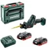 Metabo SSE 18 LTX Compact 18V Accu Reciprozaag Set In MetaBox (2x 4,0Ah LiHD Accu) - 602266800