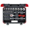 Gedore RED R69013024 24-delige Dopsleutelset - 1/4'' En 1/2'' - 3300056