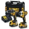 DeWalt DCK268P2T 18V Li-Ion Accu Boor-/schroefmachine (DCD791) & Slagschroevendraaier (DCF887) Combiset (2x 5,0Ah Accu) In TSTAK - Koolborstelloos - DCK268P2T-QW