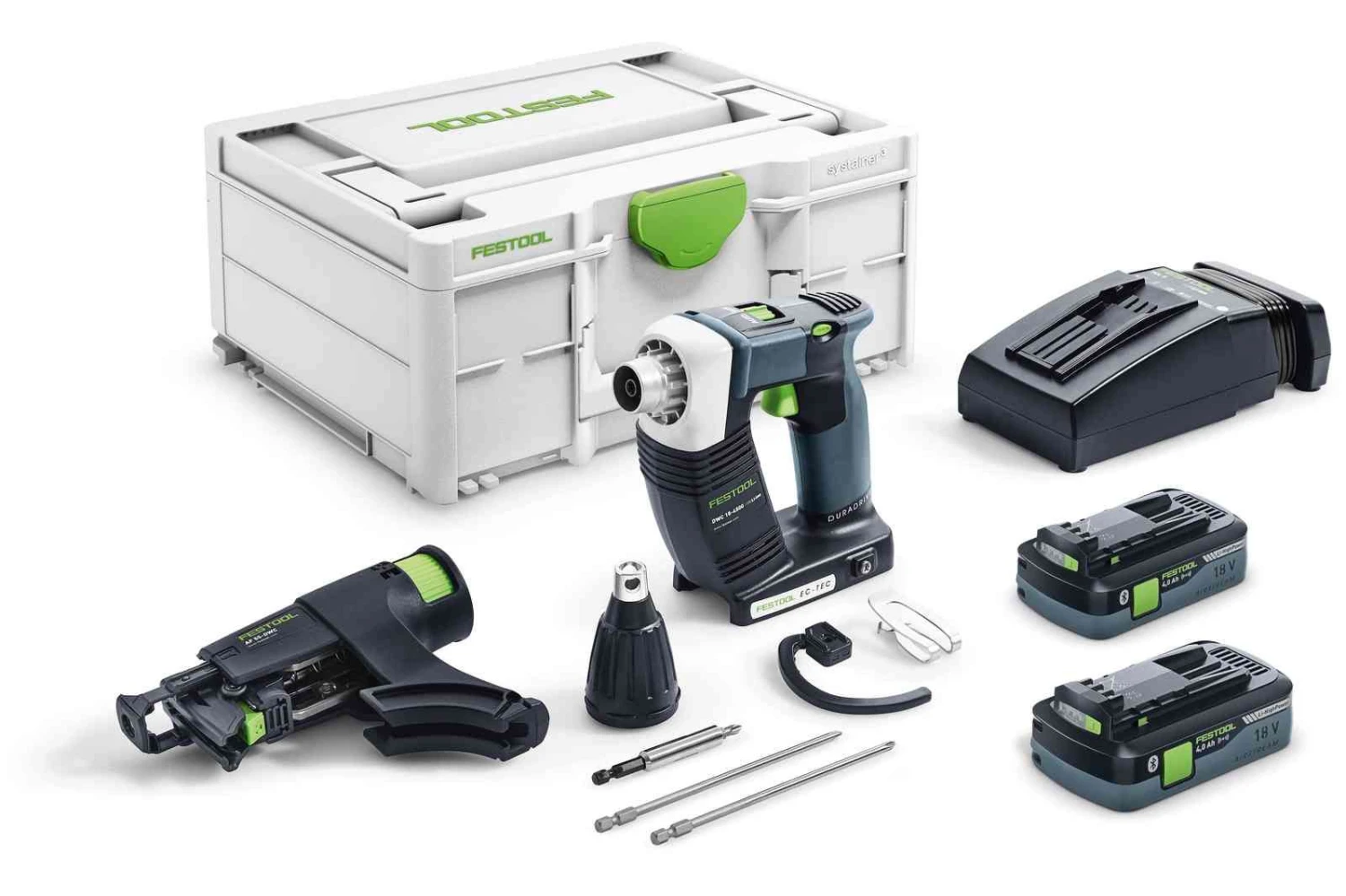 Festool DURADRIVE DWC 18-4500 HPC4,0 I-Plus 18V Li-Ion Bandschroefmachine Set (2x 4,0Ah) In Systainer - 14Nm - Koolborstelloos - 576502 5 Festool DURADRIVE DWC 18-4500 HPC4,0 I-Plus 18V Li-Ion Bandschroefmachine Set (2x 4,0Ah) In Systainer - 14Nm - Koolborstelloos - 576502 - Afbeelding 5